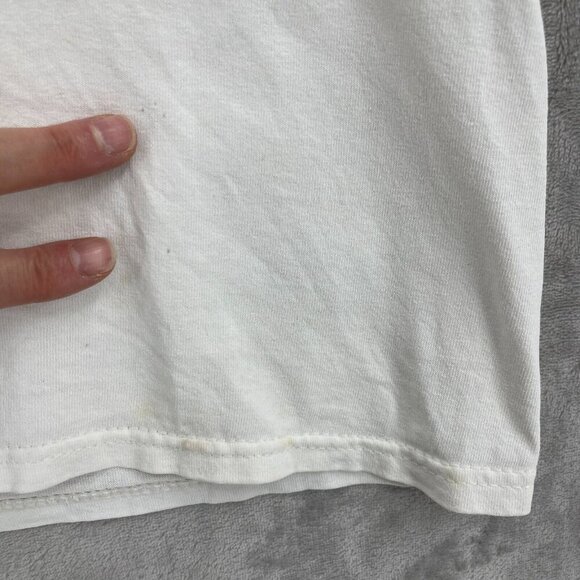 Vintage 2002 Salt Lake City Olympics Adult L Double Sided T-Shirt Tee Distressed - Picture 8 of 13